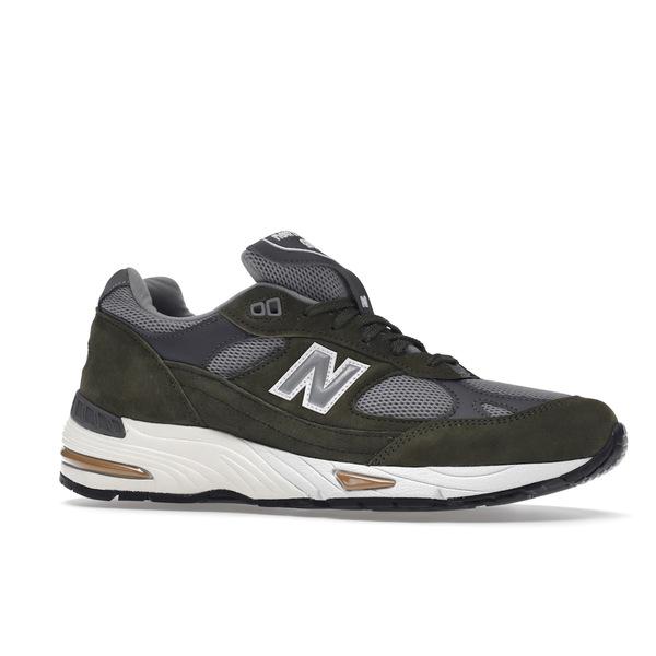 New Balance ニューバランス メンズ - スニーカー New Balance 991 MiUK Dark Green Grey Tan 【US_10(28.0cm) 】の画像