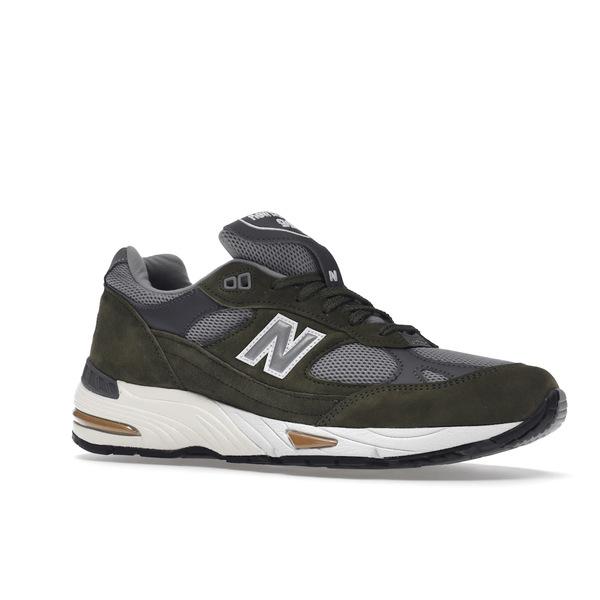 New Balance ニューバランス メンズ - スニーカー New Balance 991 MiUK Dark Green Grey Tan 【US_10(28.0cm) 】の画像