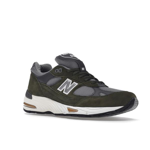 New Balance ニューバランス メンズ - スニーカー New Balance 991 MiUK Dark Green Grey Tan 【US_10(28.0cm) 】の画像