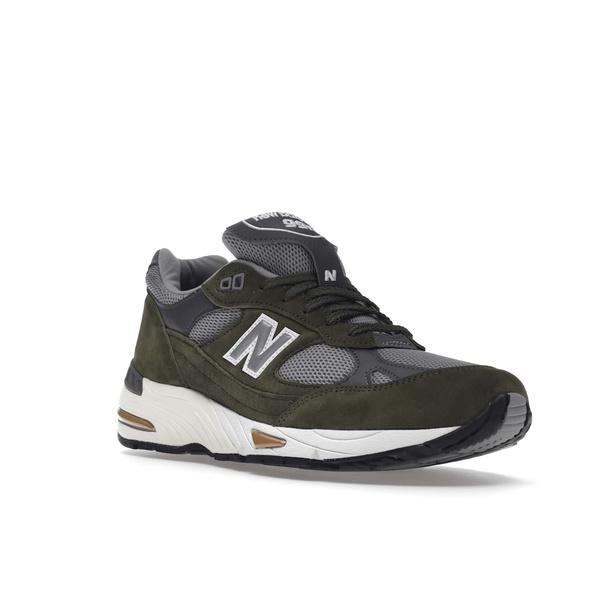New Balance ニューバランス メンズ - スニーカー New Balance 991 MiUK Dark Green Grey Tan 【US_10(28.0cm) 】の画像
