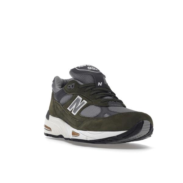 New Balance ニューバランス メンズ - スニーカー New Balance 991 MiUK Dark Green Grey Tan 【US_10(28.0cm) 】の画像