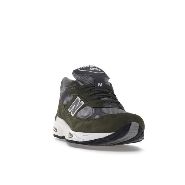 New Balance ニューバランス メンズ - スニーカー New Balance 991 MiUK Dark Green Grey Tan 【US_10(28.0cm) 】の画像