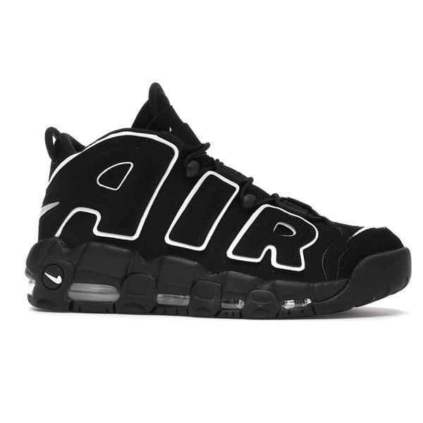 Nike ナイキ メンズ バスケットボール スニーカー Nike Air More Uptempo Black White 【US_6.5(24.5cm) 】の画像