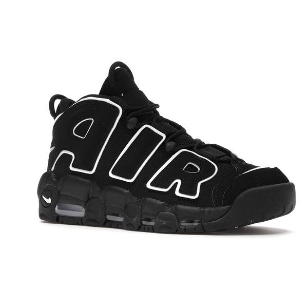 Nike ナイキ メンズ バスケットボール スニーカー Nike Air More Uptempo Black White 【US_6.5(24.5cm) 】の画像