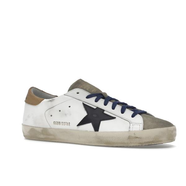 Golden Goose ゴールデングース メンズ - スニーカー Golden Goose Super-Star Suede Toe White Taupe Royal Blue Black 【US_7(25.0cm) 】の画像