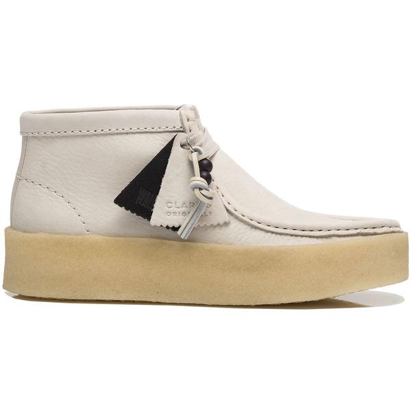 Clarks クラークス レディース スニーカー Clarks Originals Wallabee Cup Boot White Nubuck (Women's) 【サイズ US_W_10.5】