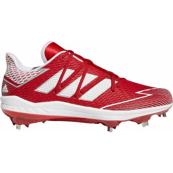 アディダス シューズ 人気ショップ メンズ 野球 値段が激安 adidas Men#039;s Afterburner Baseball Metal Cleats Red 7 White