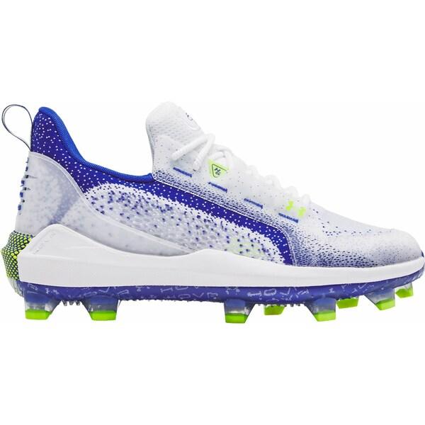 アンダーアーマー シューズ レディース 野球 Under Armour Men#039;s Harper 6 Elite TPU Baseball Cleats White Royal