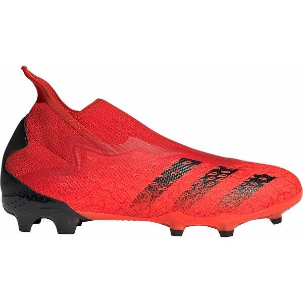 冬バーゲン アディダス レディース サッカー アディダス シューズ レディース サッカー Adidas Predator Freak 3 Laceless Fg Soccer Cleats Red Black スパイク シューズ Legacyokc Com