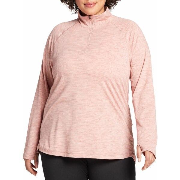 いいスタイル Puddy レディース Heather Shirt Performance シャツ 4 Women S Zip Long Pink Dsg Sleeve トップス 1 トップス
