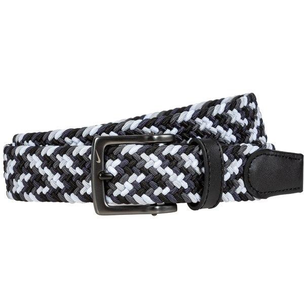 新版 ナイキ ベルト アクセサリー メンズ Nike Men S Weave Stretch Golf Belt Black White 安心の定価販売 58one54zero Joybox Me Com