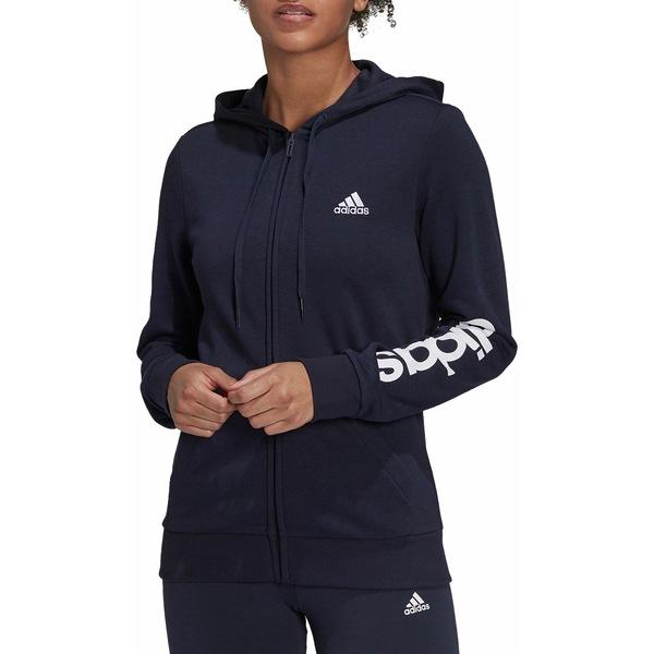 東京 アディダスレディースパーカー スウェットシャツアディダスパーカー スウェットシャツアウターレディースadidaswomen Sessentialsfull Ziphoodielegendink White 通販激安サイト Www Rtnqn Com Ar