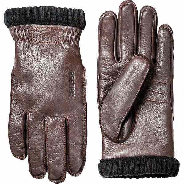 格安人気 ヘストラ 手袋 メンズ アクセサリー Hestra Men S Deerskin Primaloft Ribbed Glove Dark Brown 爆売り Www Tecbios Com