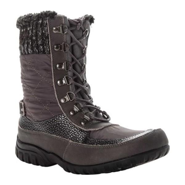感謝の声続々! プロペット レディース ブーツ&レインブーツ シューズ Delaney Frost Mid Calf Boot Grey Leather/Nylon, PRONET SPORTS 0c2b3184