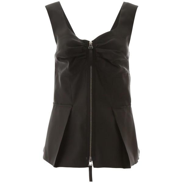 マルニ カットソー レディース トップス Marni Mikado Top With Zip Blackblack Dukecitycomiccon Com