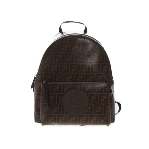 最新品 Fendi メンズ Brown バッグ メンズファッション フェンディ メンズ Over バックパック リュックサック All Brown Logo Backpack 48 fokw7xfx 048c 海外インポートファッション Brown Fendi Asty