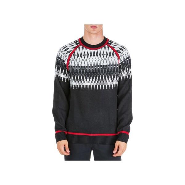 マルセロバーロン ニット セーター メンズ アウター Marcelo Burlon Norwegian Jumper Nero Andwaffles Com