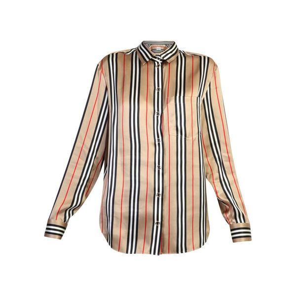 安いそれに目立つ バーバリー シャツ レディース ノースリーブ トップス Burberry レディース Oversized Shirt シャツ Beige 大きい割引即納 の