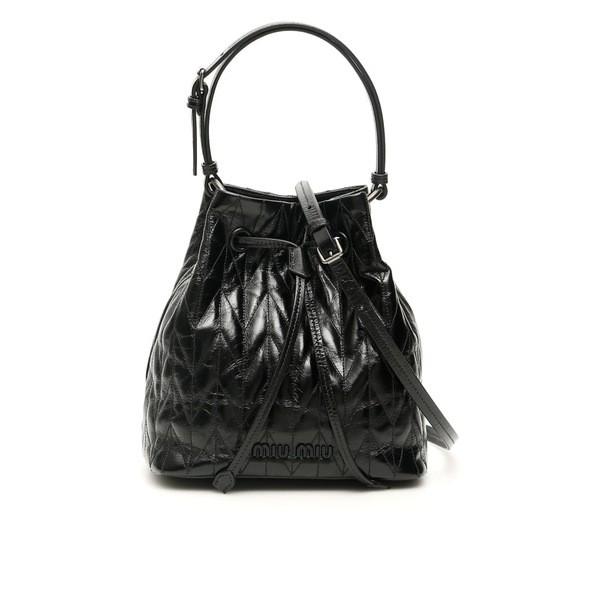 ミュウミュウ トートバッグ レディース バッグ Miu Miu Quilted Calfskin Bucket Bag Neroblack Morenotafurt Com