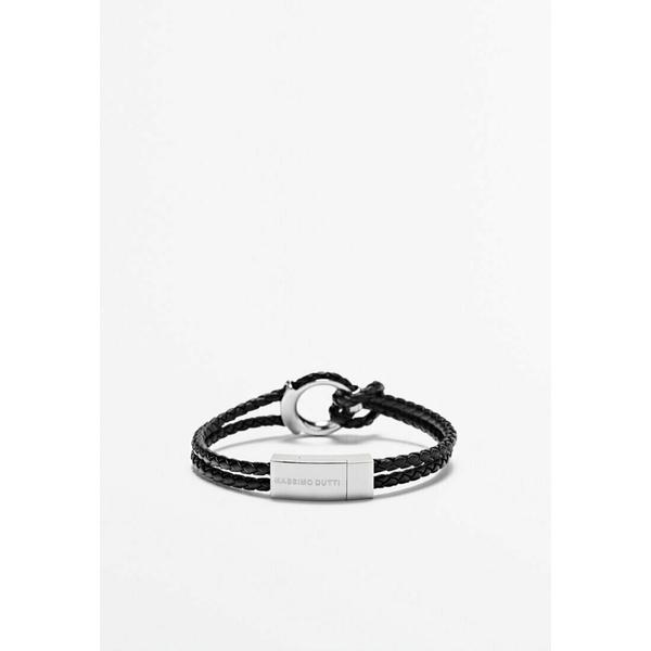海外限定 Geflochtenes アクセサリー メンズ ブレスレット バングル アンクレット ドゥッティ マッシモ Bracelet Black ブレスレット サイズ Xl Baskincoffee Vicom Corp Com