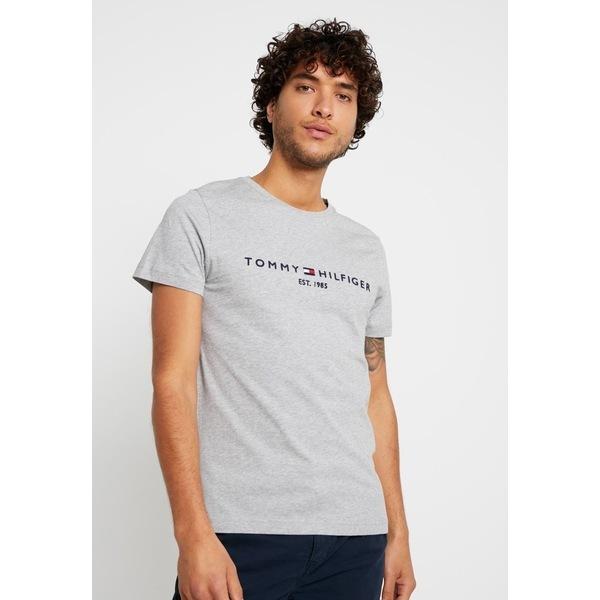 超可爱の メンズ Tシャツ ヒルフィガー トミー トップス grey - T-shirt Print - TEE LOGO 半袖