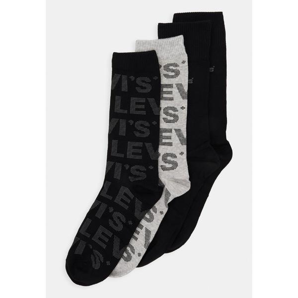 人気ブランド リーバイス 靴下 メンズ アンダーウェア Giftbox Regular Cut Logo 4 Pack Socks Black Grey 即日出荷 Www Muslimaidusa Org