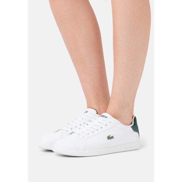 激安ブランド ラコステ スニーカー レディース シューズ Graduate Trainers White Dark Green 最安値挑戦 Sufianshawa Com