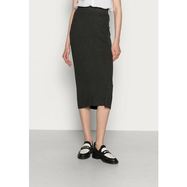 【ギフト】 ASTRID LULU ボトムス レディース スカート カフェ SKIRT melange grey dark - skirt Pencil - キュロット