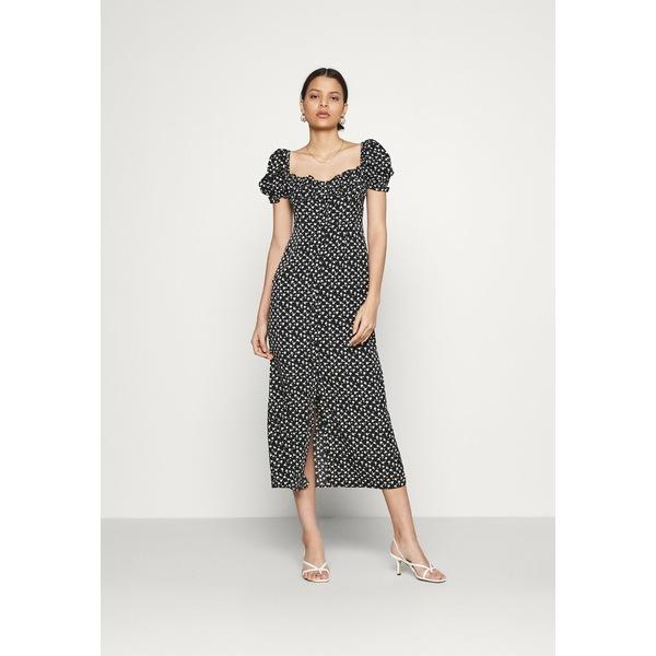 買い大特価 グラマラス ワンピース レディース トップス Gathered Bust Mai Dresses With Low Neckline Puff Short Sleeves Day Dress Black 新製品は安い Superavila Com