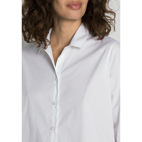 カルバンクライン シャツ レディース トップス BELTED - Button-down blouse - bright white｜astyshop｜05