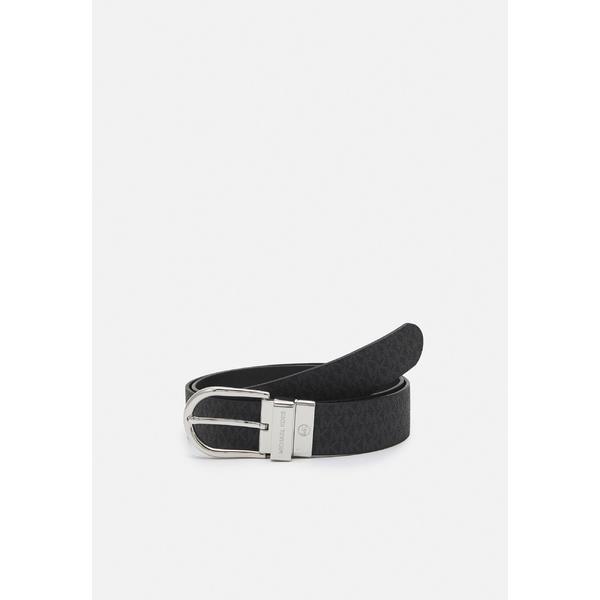 格安人気 マイケルコース ベルト レディース アクセサリー Reversible Belt Belt Black Silver 驚きの安さ Klientsoft Com