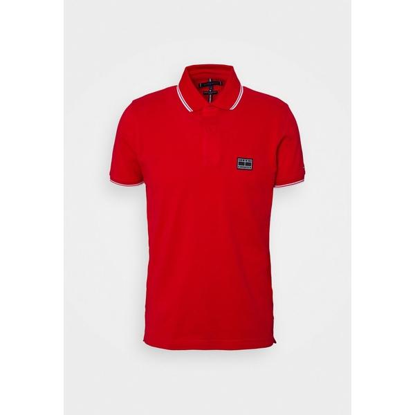 【正規取扱店】 トミー ヒルフィガー Tシャツ メンズ トップス MINI BADGE TIPPED  - Polo shirt - primary red 半袖