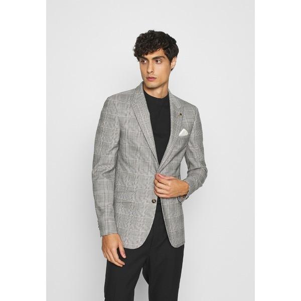 送料無料 バートン ジャケット ブルゾン メンズ アウター Highlight Check Blazer Jacket Grey 高級感 Lewisfamilyinsurance Com