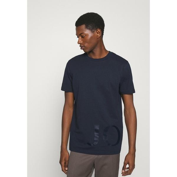 【レビューを書けば送料当店負担】 ジョープ Tシャツ メンズ トップス SABURO - Print T-shirt - dark blue 半袖
