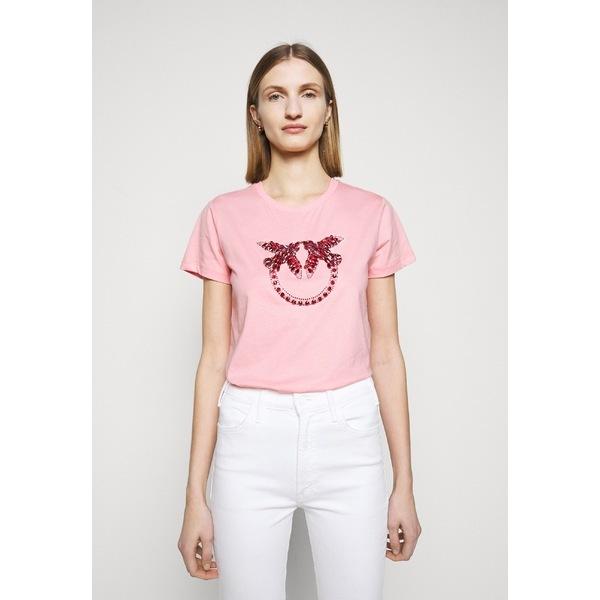 超大特価 ピンコ Tシャツ レディース トップス Quentin Print T Shirt Rosa 値引 Prabhatdubey Com