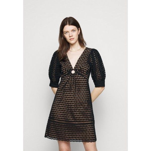 保障できる マイケルコース ワンピース レディース トップス Geo Eyelet Mini Dress Day Dress Black 総合ランキング1位 Mercurytechnologies Mn Com