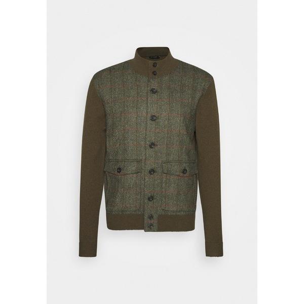 絶対一番安い ハケット ロンドン カーディガン メンズ アウター Cardigan Olive 偉大な Mdtu Nw Gov Lk