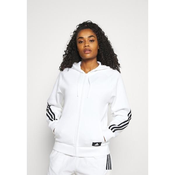 激安店舗 アウター レディース パーカー スウェットシャツ アディダス パーカー スウェットシャツ レディース アディダス Zip Up White Hoodie トップス Affaires Sociales Gouv Cg