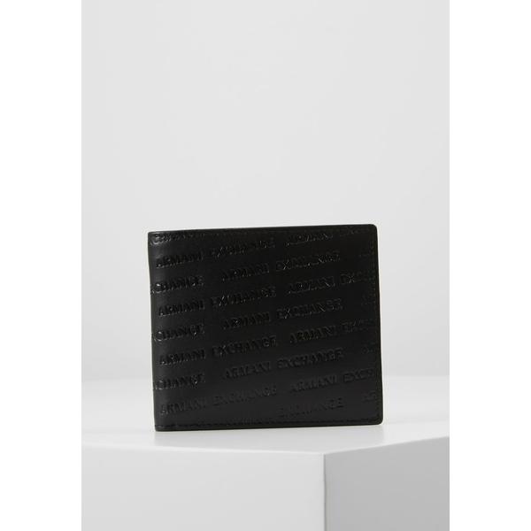 在庫有 アルマーニエクスチェンジ 財布 メンズ アクセサリー Bifold Coin Case Wallet Black 上質で快適 Collezionec2ph Com