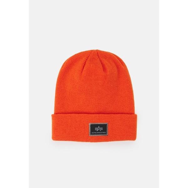 【高品質】 - UNISEX BEANIE X-FIT アクセサリー メンズ 帽子 アルファインダストリーズ Beanie orange flame - ニット帽、ビーニー