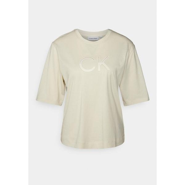 格安新品  Tシャツ カルバンクライン レディース muslin - T-shirt Print - RELAXED LOGO トップス 半袖