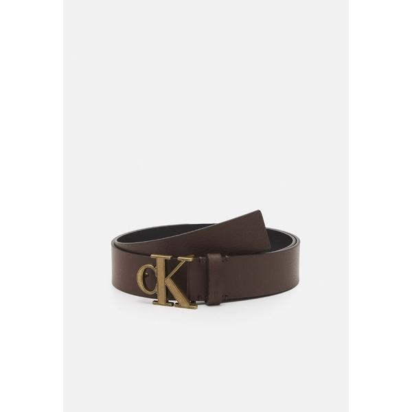 楽天ランキング1位 カルバンクライン ベルト メンズ アクセサリー Mono Plaque Belt Belt Bitter Brown 人気ブランド Clearchannel Com Br