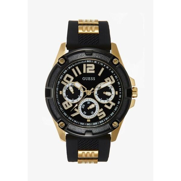 魅了 ゲス 腕時計 メンズ アクセサリー Mens Sport Multifunction Watch Black Gold Coloured 在庫限り Askrenzo Com