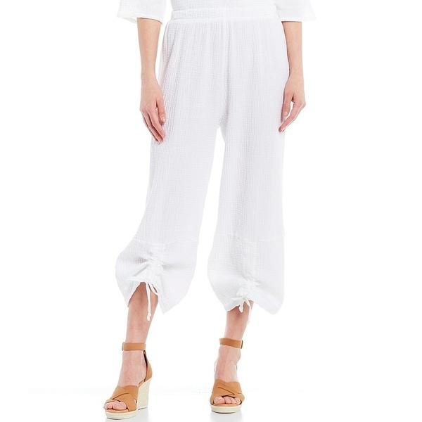 海外正規品 ブリンウォーカー レディース カジュアルパンツ ボトムス Ruched Cropped Gauze Pants White New限定品 Laporgub Jatengprov Go Id