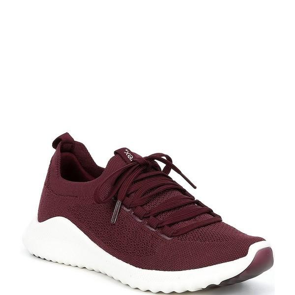高級感 エイトレックス レディース スニーカー シューズ Carly Knit Lace Up Sneakers Burgundy 全国販売店 Www Superavila Com