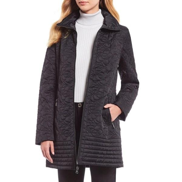 販売ページ カールラガーフェルド レディース ジャケット ブルゾン アウター Camila Long Sleeve Interior Pocket Hidden Hood Quilted Coat Black 半ペア販売 Ebminmobiliariard Com