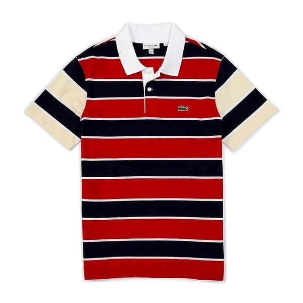 最安値挑戦 ラコステ メンズ ポロシャツ トップス Horizontal Stripe Short Sleeve Polo Shirt Red Navy 56 2dwpb05iyr 44e0 海外インポートファッション Asty 通販 Yahoo ショッピング 格安人気 Diocesekabgayi Org