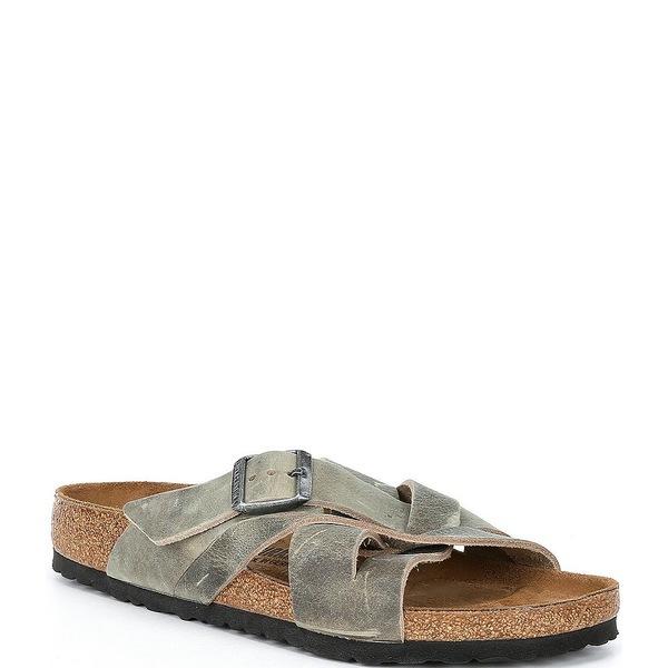史上最も激安 サンダル メンズ ビルケンシュトック サンダル メンズ ビルケンシュトック シューズ Khaki Faded Sandals Leather Nubuck Lugano Men S サンダル Lupoligrafica It