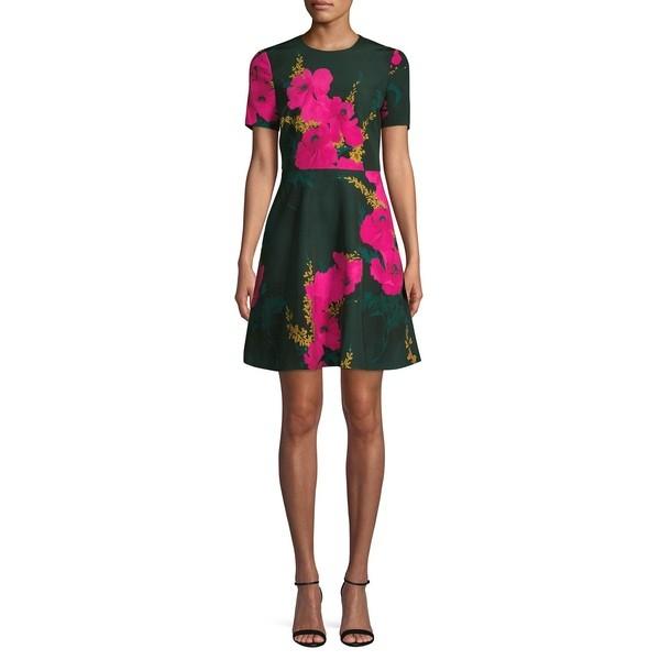 ブラックハロ レディース ワンピース トップス Kaitlyn Floral Short Sleeve Dress Black Pink Sagaretxe Net