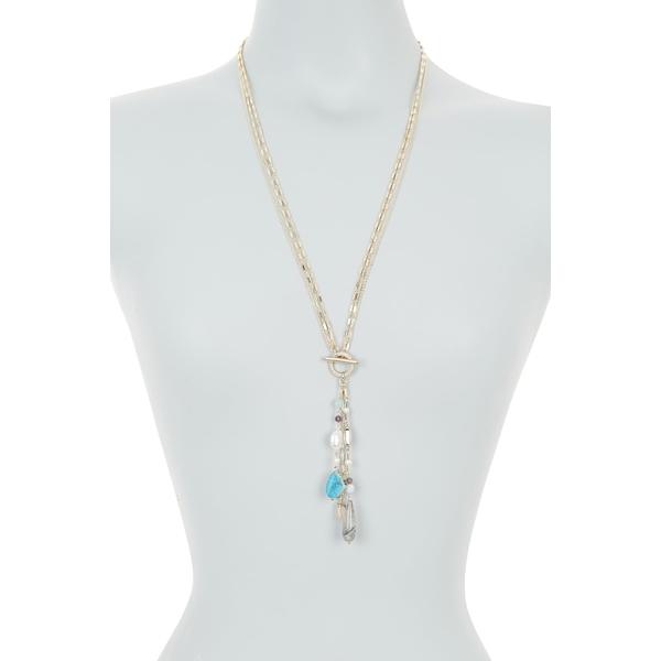 最安値に挑戦 キャロリー レディース ネックレス チョーカー ペンダントトップ アクセサリー Stone Pearl Charm Y Drop Necklace Gold Multi 新品即決 Transcode Intellimedianetworks Com